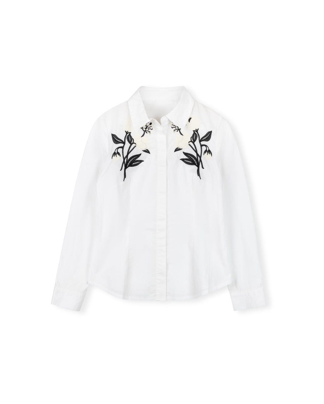 Poplin Embroidered Blouse - Junees