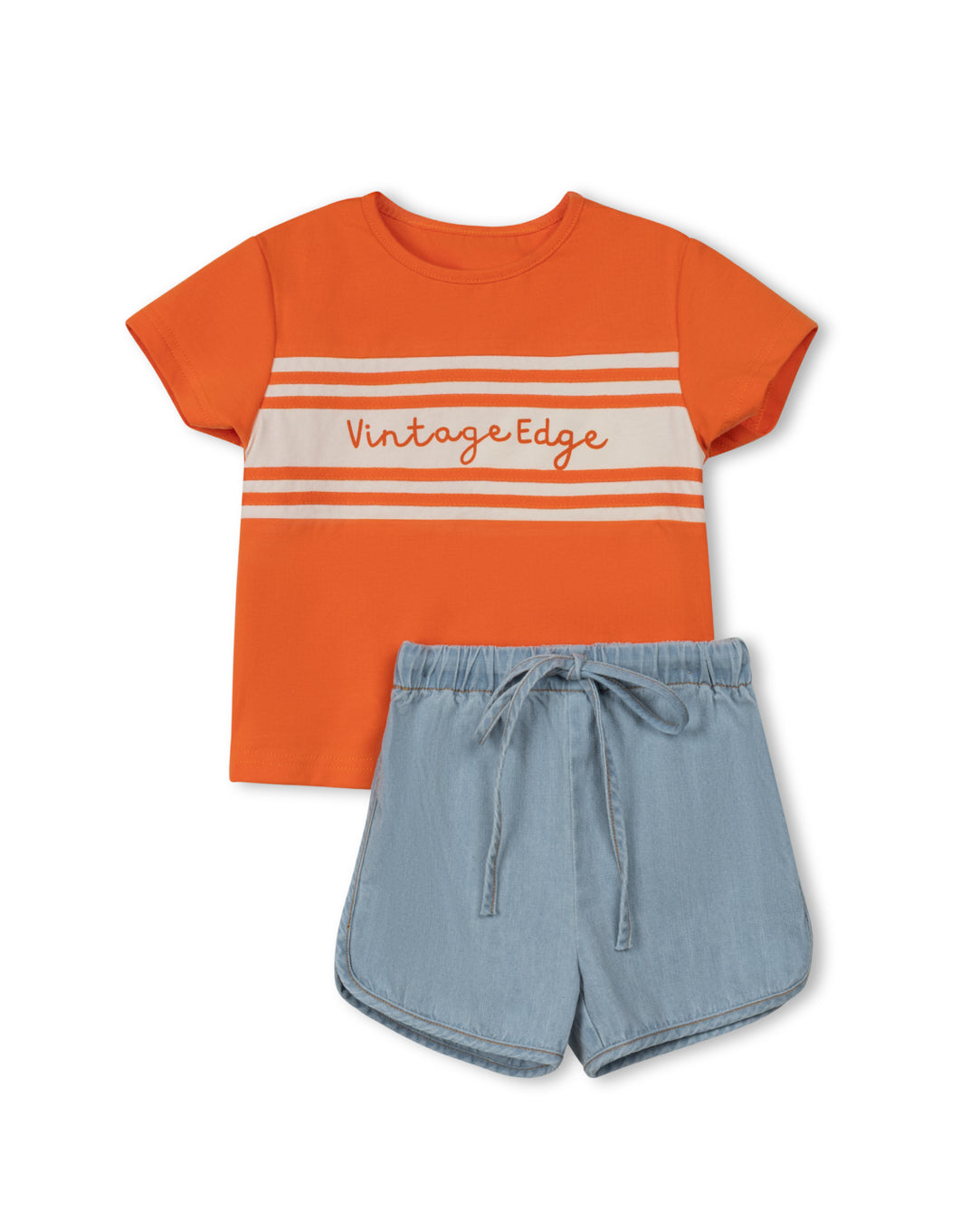 Hailie Contrast Shorts Set