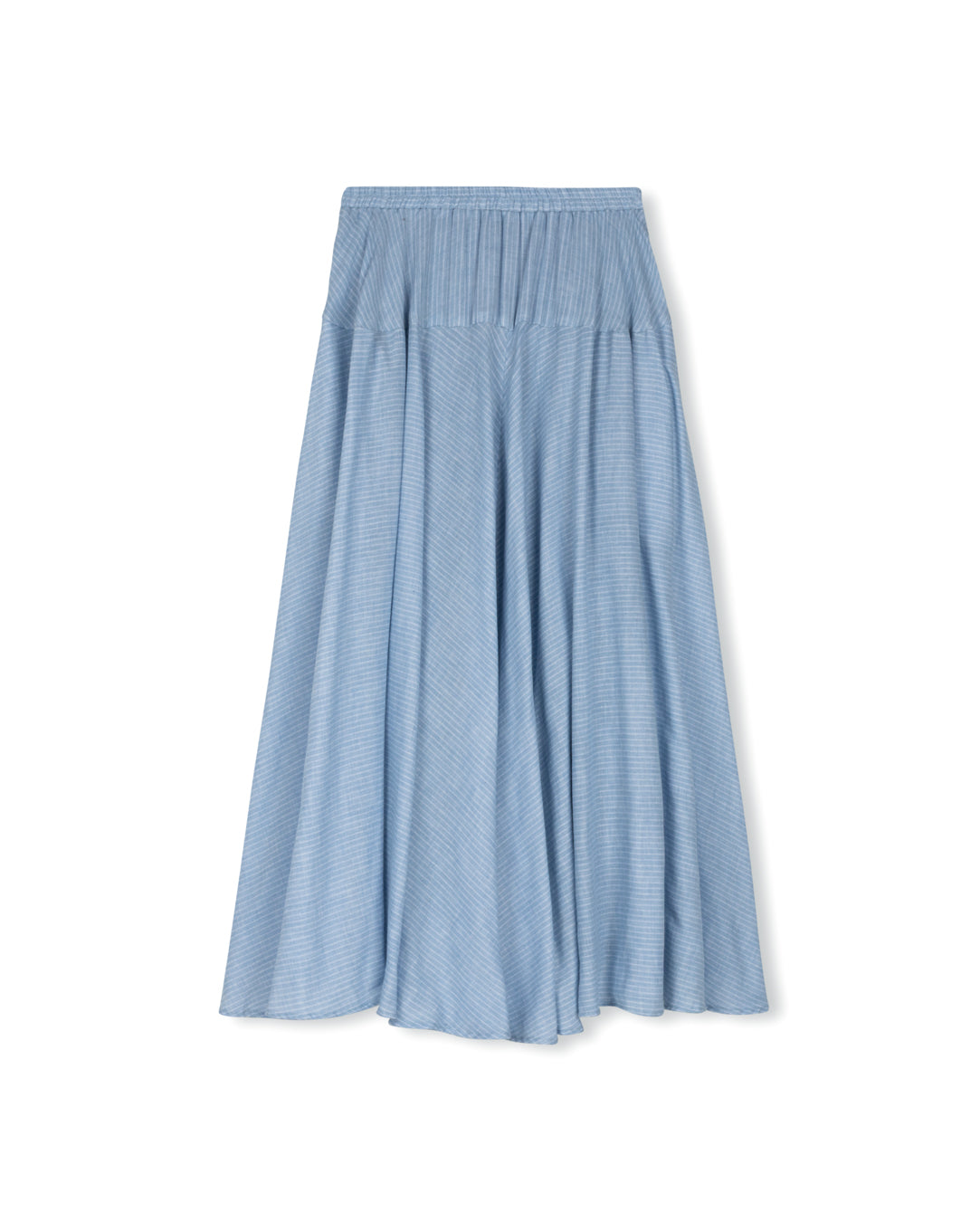 Banjo Pinstriped Midi Skirt