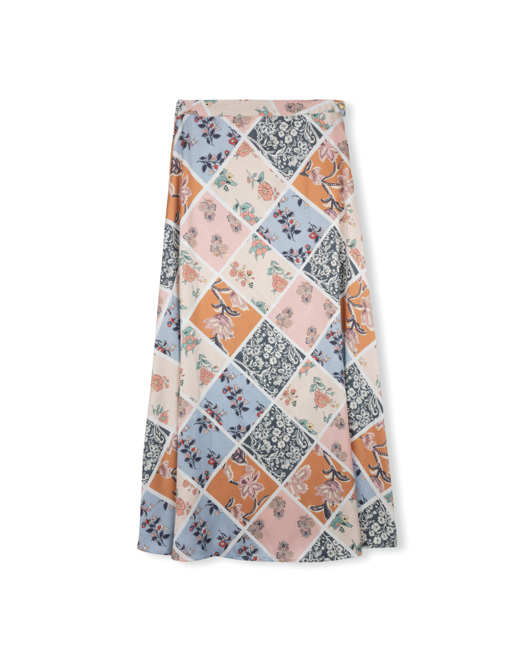 Patchwork Printed Aline Skirt