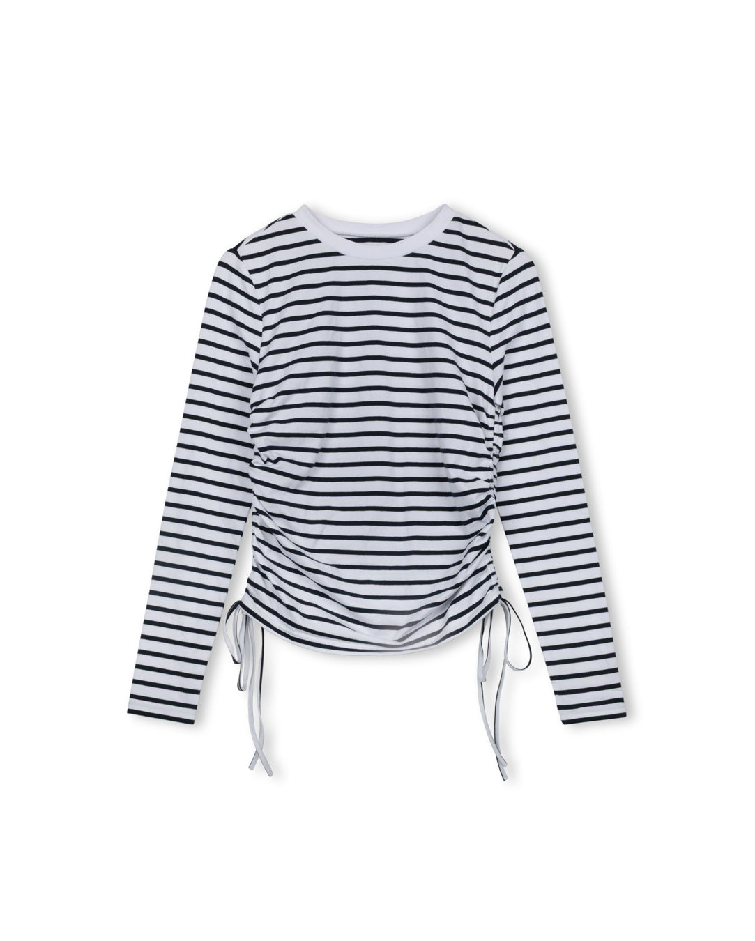 Ruched Striped Tee