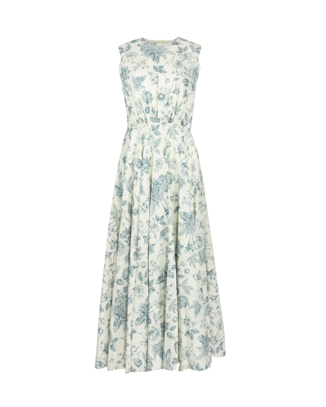 Floral Gathered Maxi Jumper