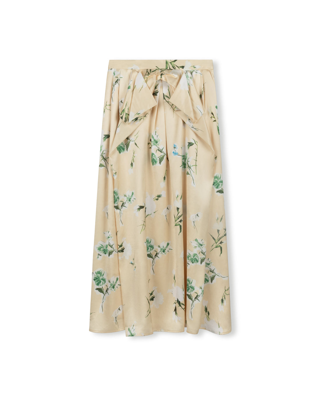 Crinkle Taffeta Floral Skirt