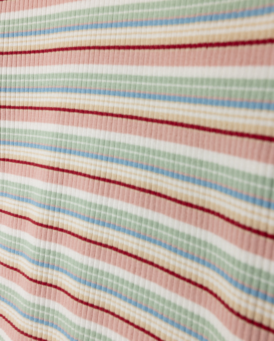 Multi Striped Ribbed T-shirt - Junees