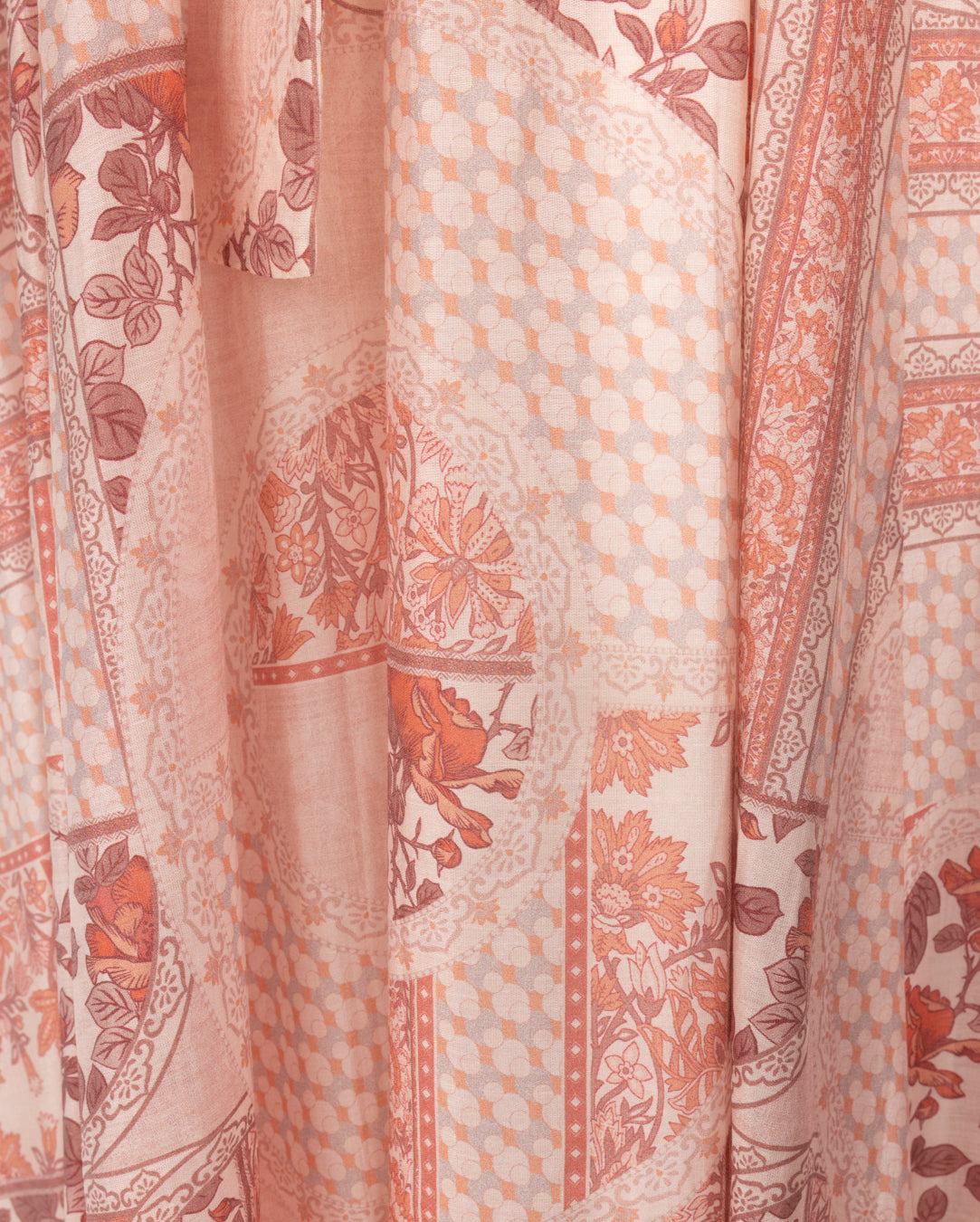 Chiffon Floral Print Waisted Dress - Junees