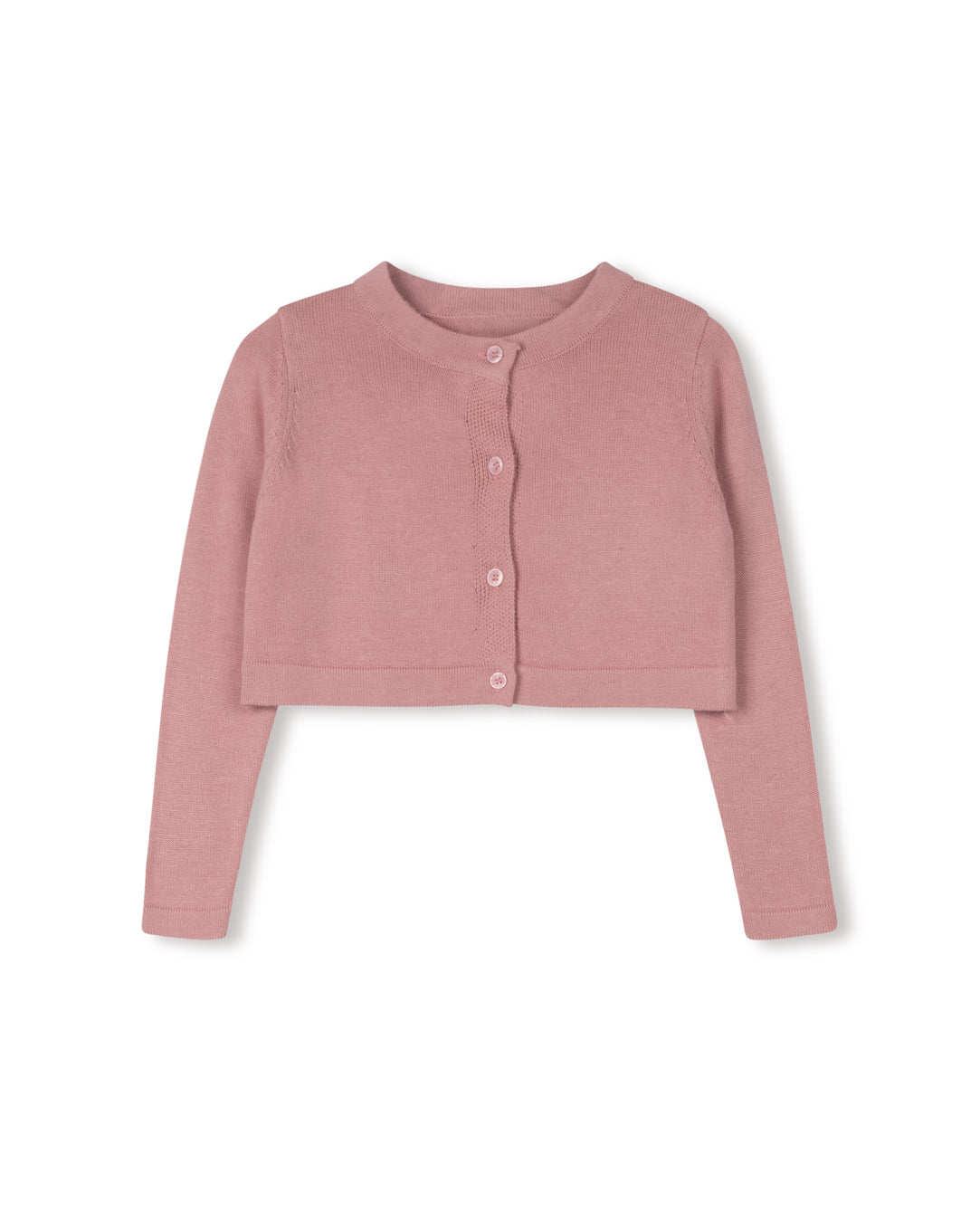 Cotton Knit Cropped Cardigan