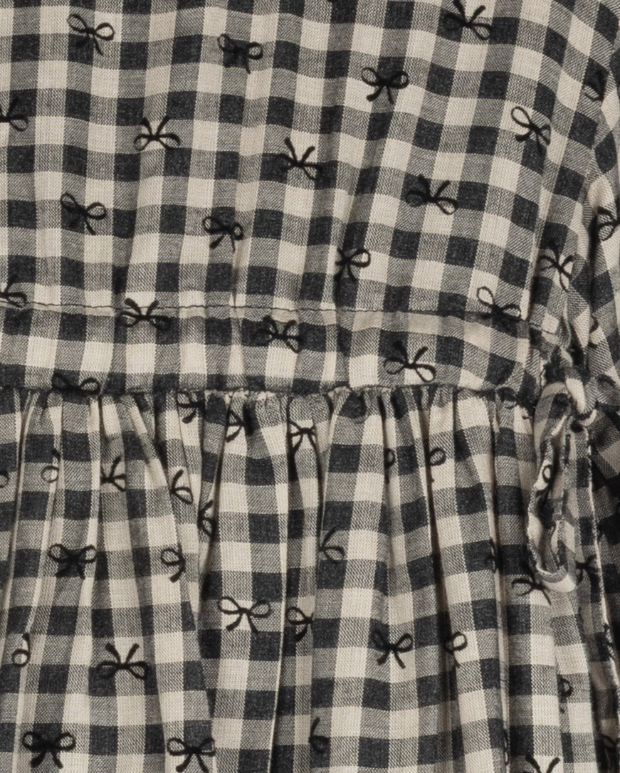 Sherry Checked And Bow Dress