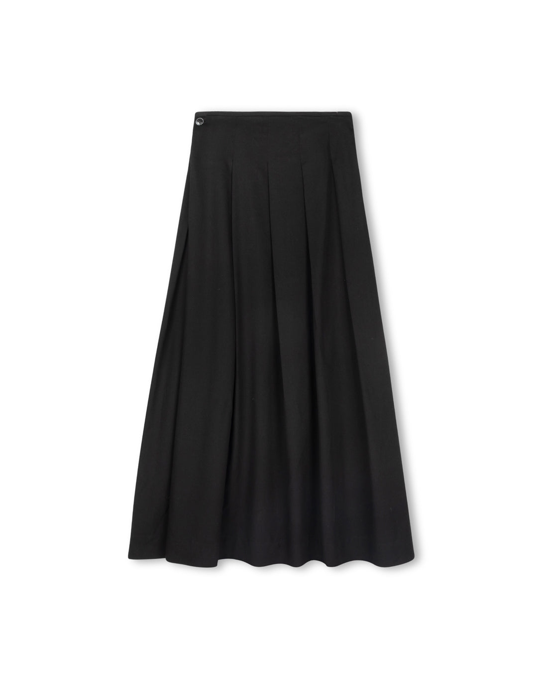 Oversized Wool Pleat Skirt