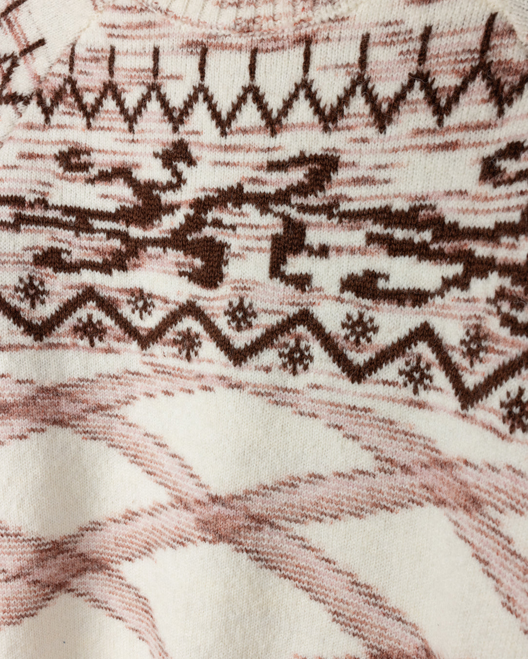 Mock Neck Printed Sweater