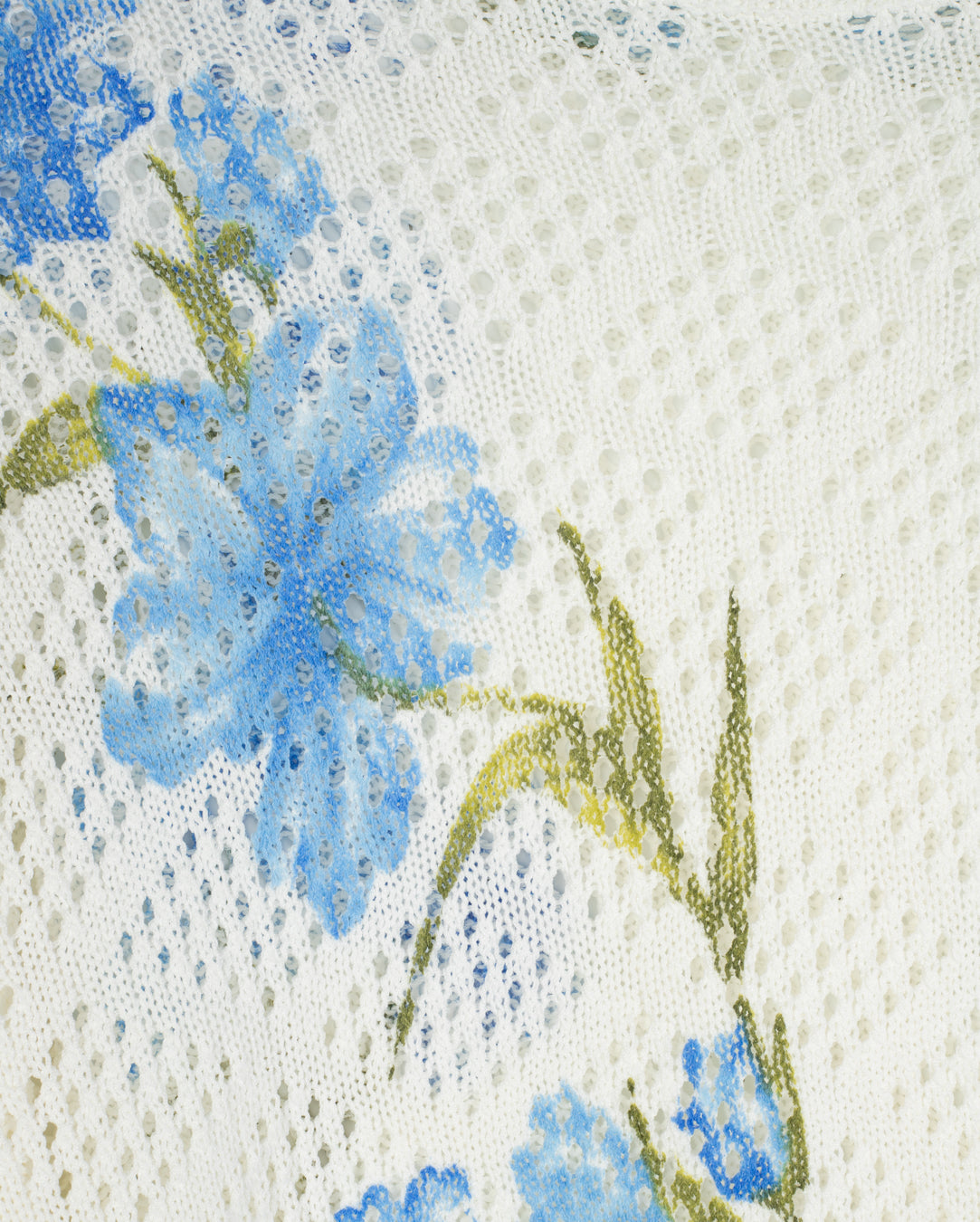 Floral Knit Scalloped Crew Neck - Junees