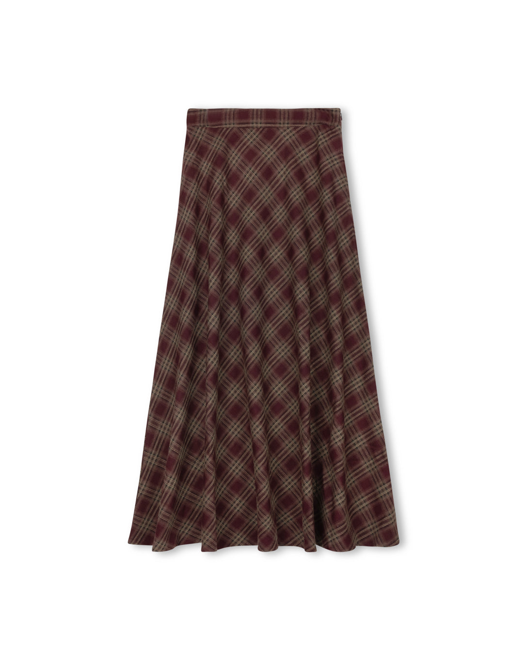 Plaid A-Line Skirt