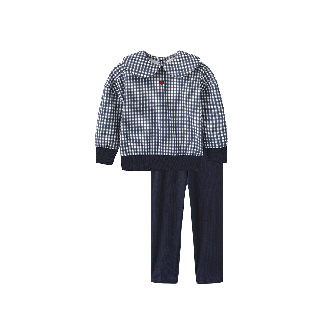 Billie Checked Sweatshirt Set
