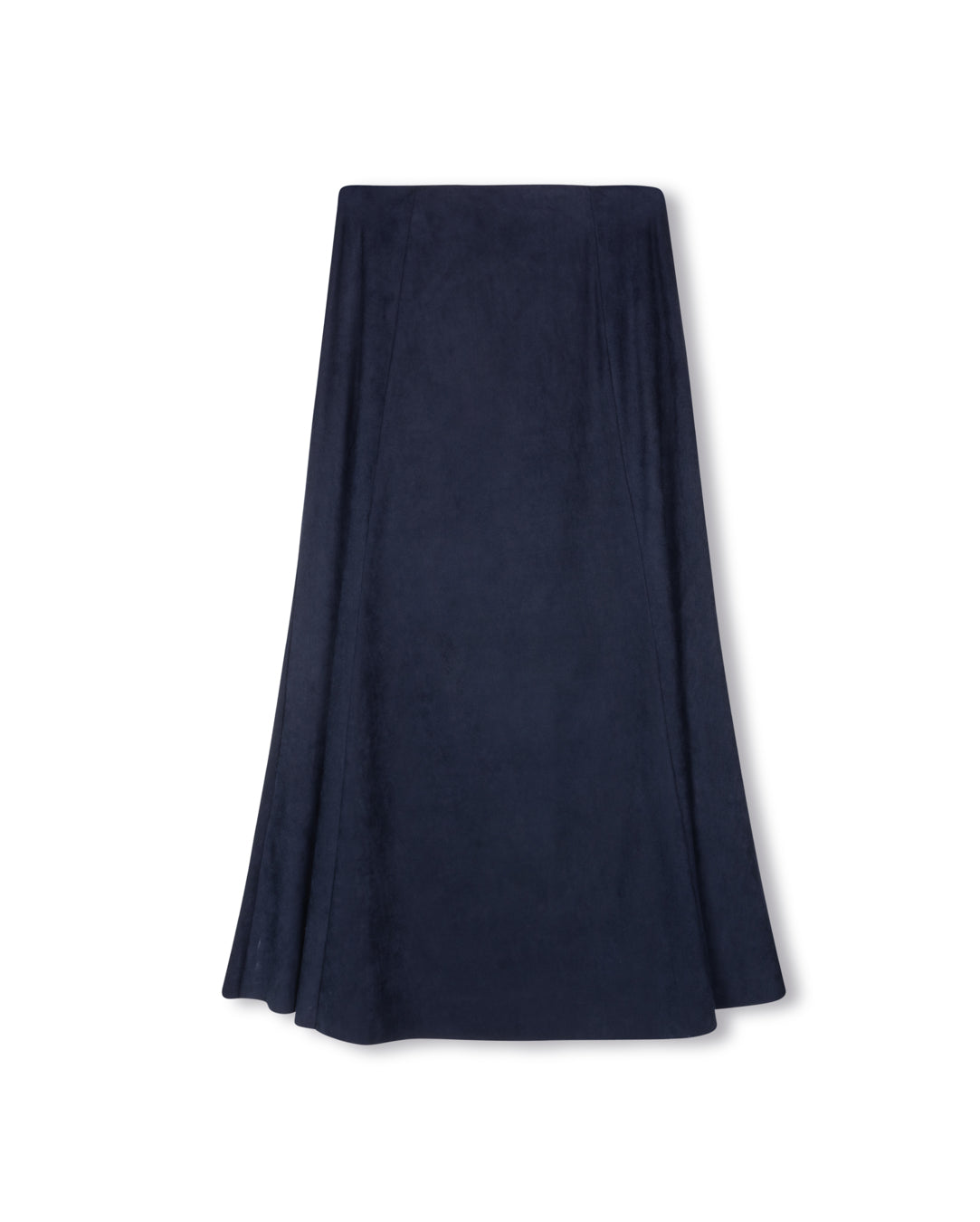 Superior Paneled Suede Maxi Skirt