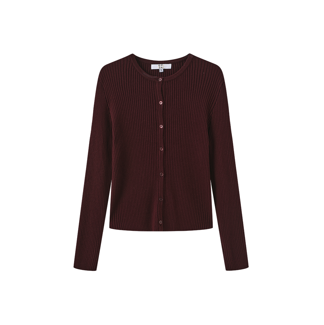 Thick Ribbed Knit Cardigan