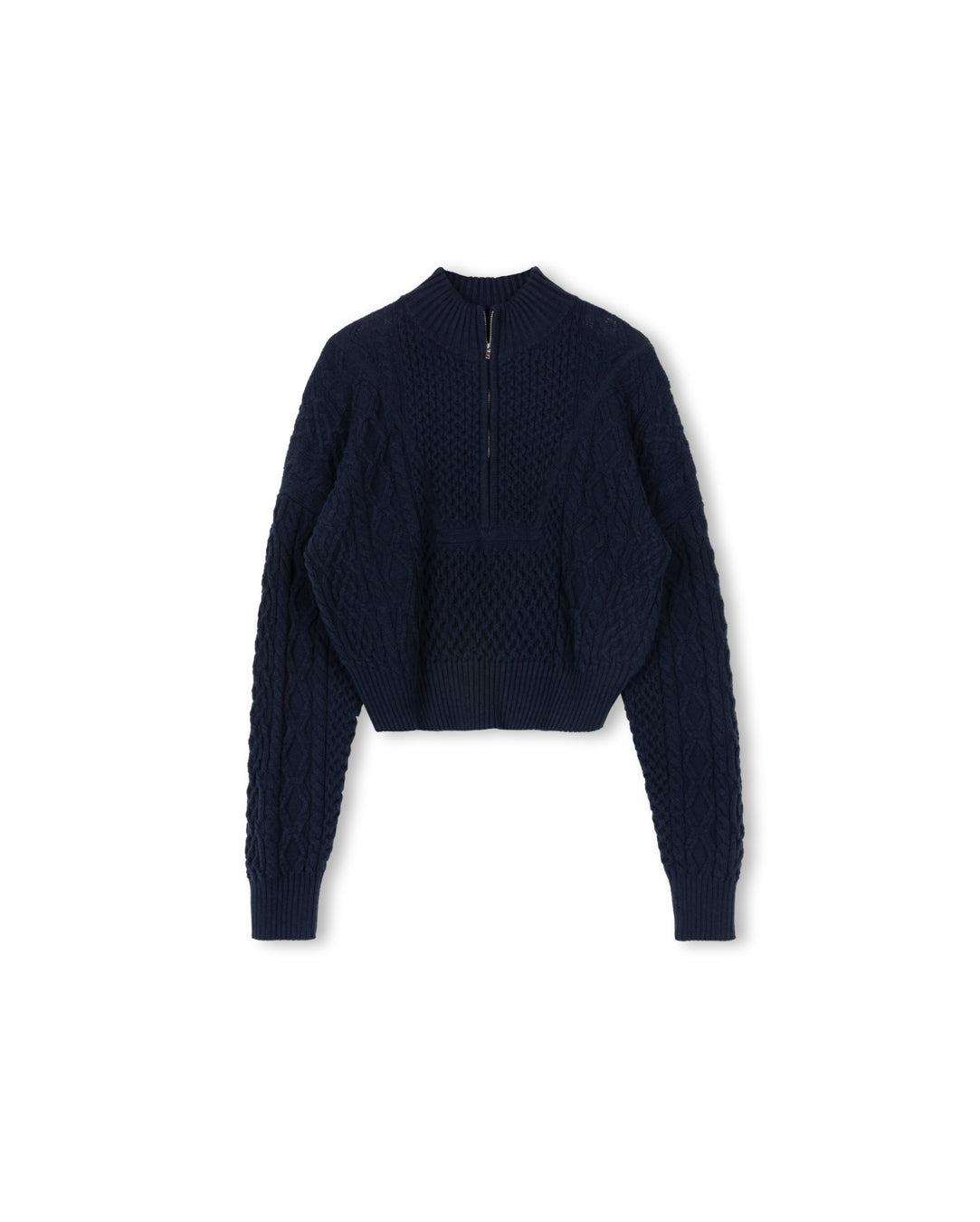 Funnel Neck Crop Sweater