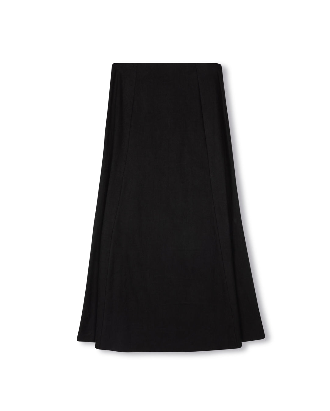 Superior Paneled Suede Maxi Skirt