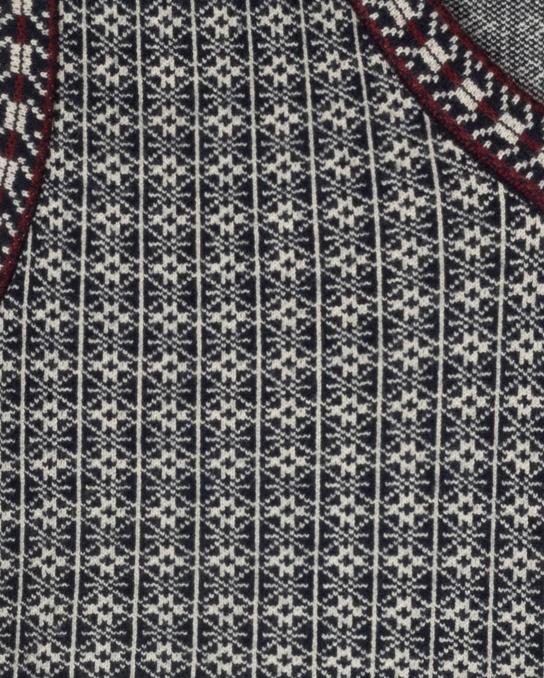 Printed Knit V-Neck Vest