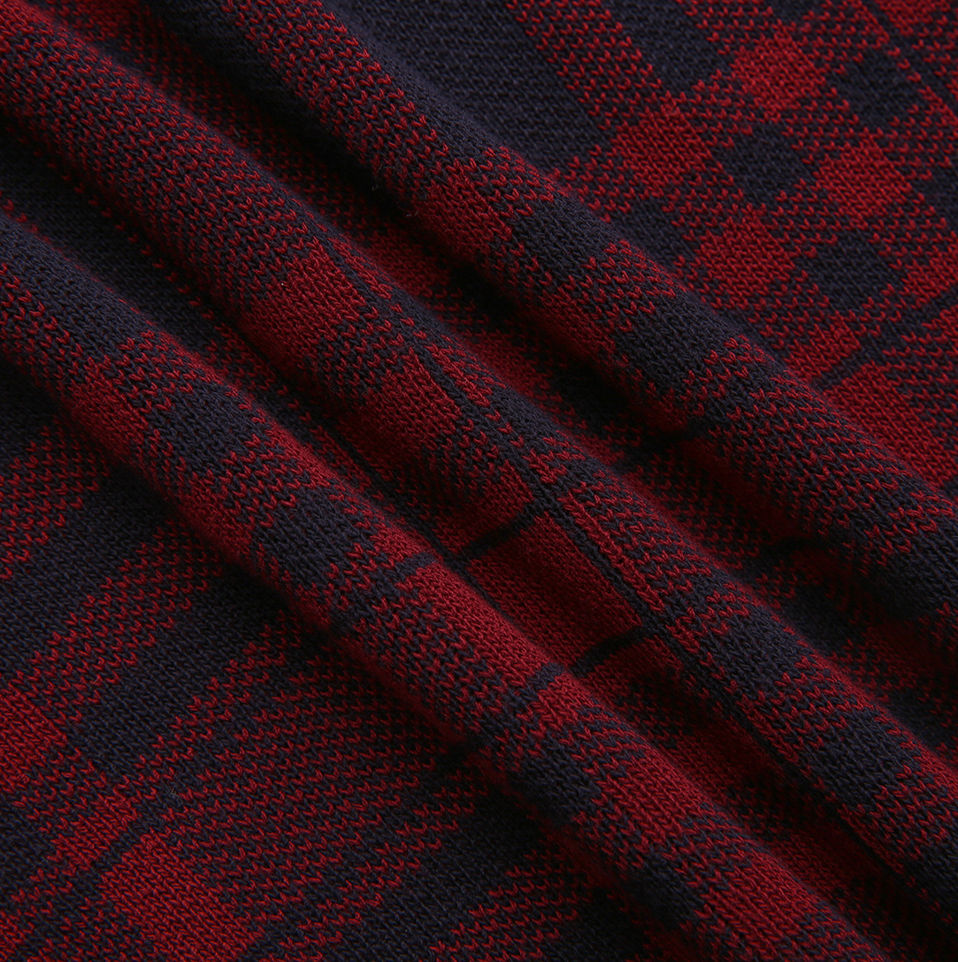 Marco Knit Plaid Top