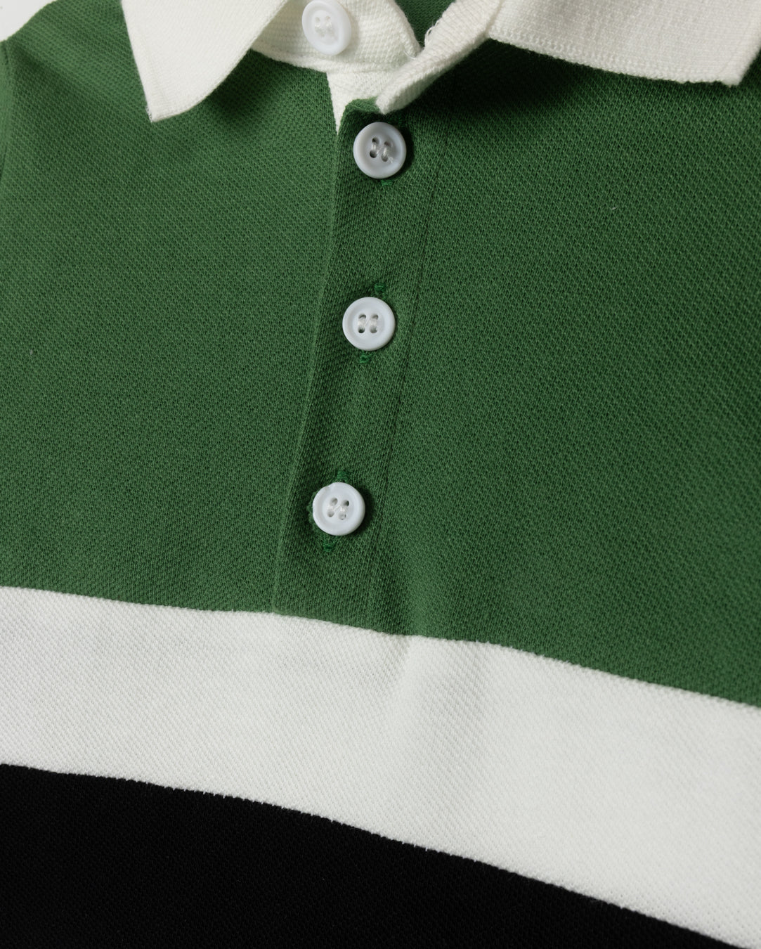 Pique Stripe LS Polo