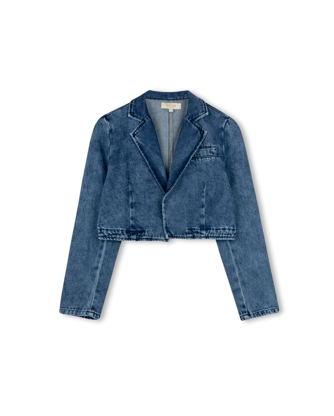 Denim Cropped Blazer