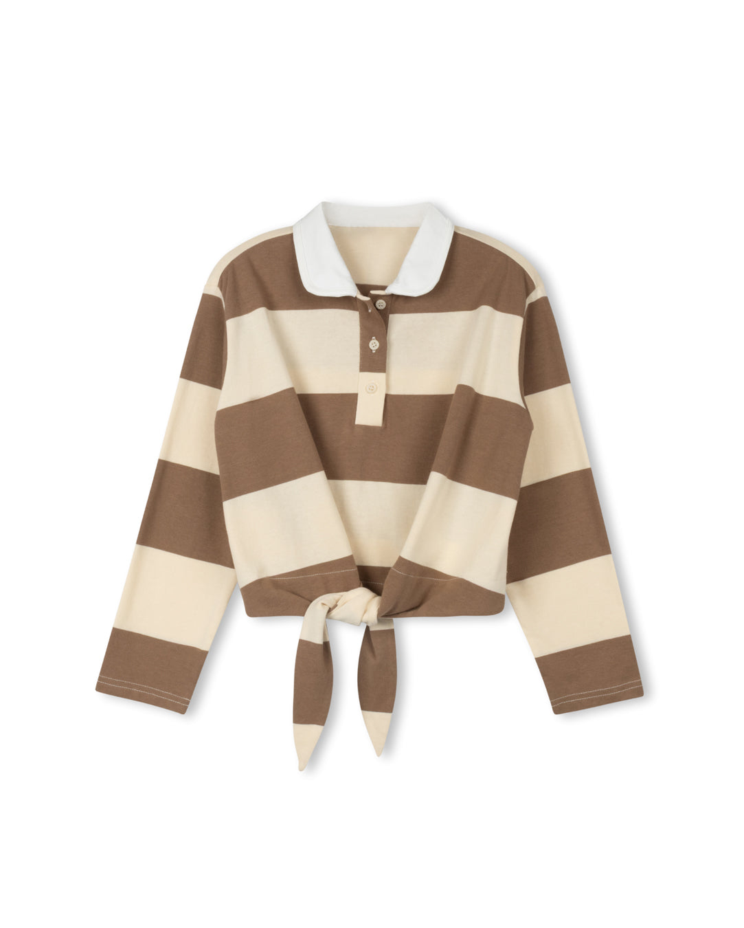 Wide Striped Tie Polo - Junees