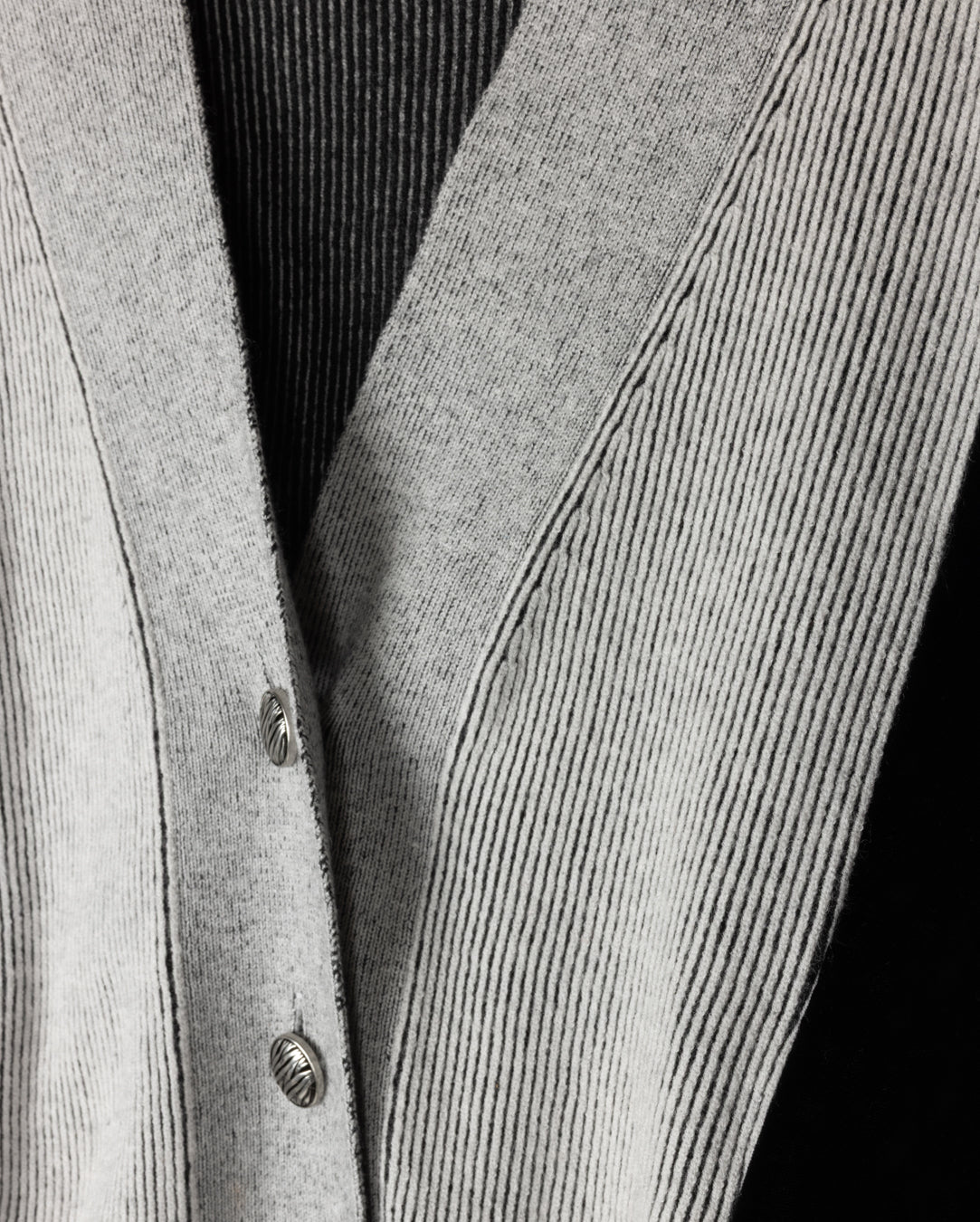 Velour And Knit Crop Cardigan W-22393