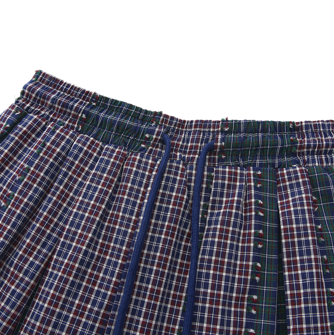 Larry Plaid Pleated Skirt