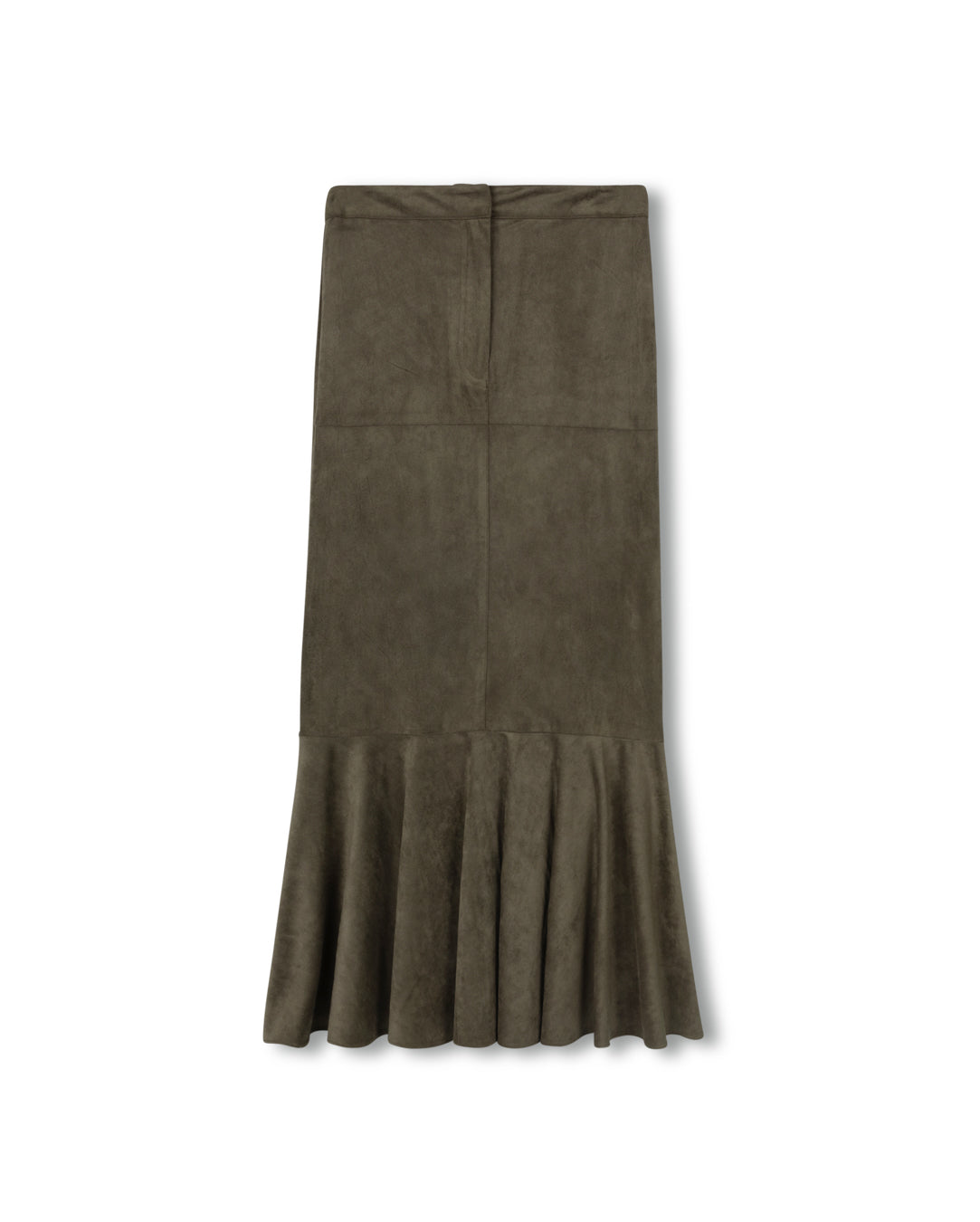 Suede Fit And Flair Skirt