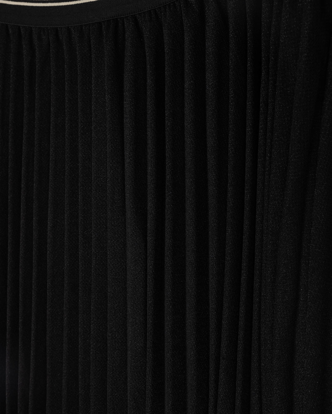 Stripe Band Pleated Skirt