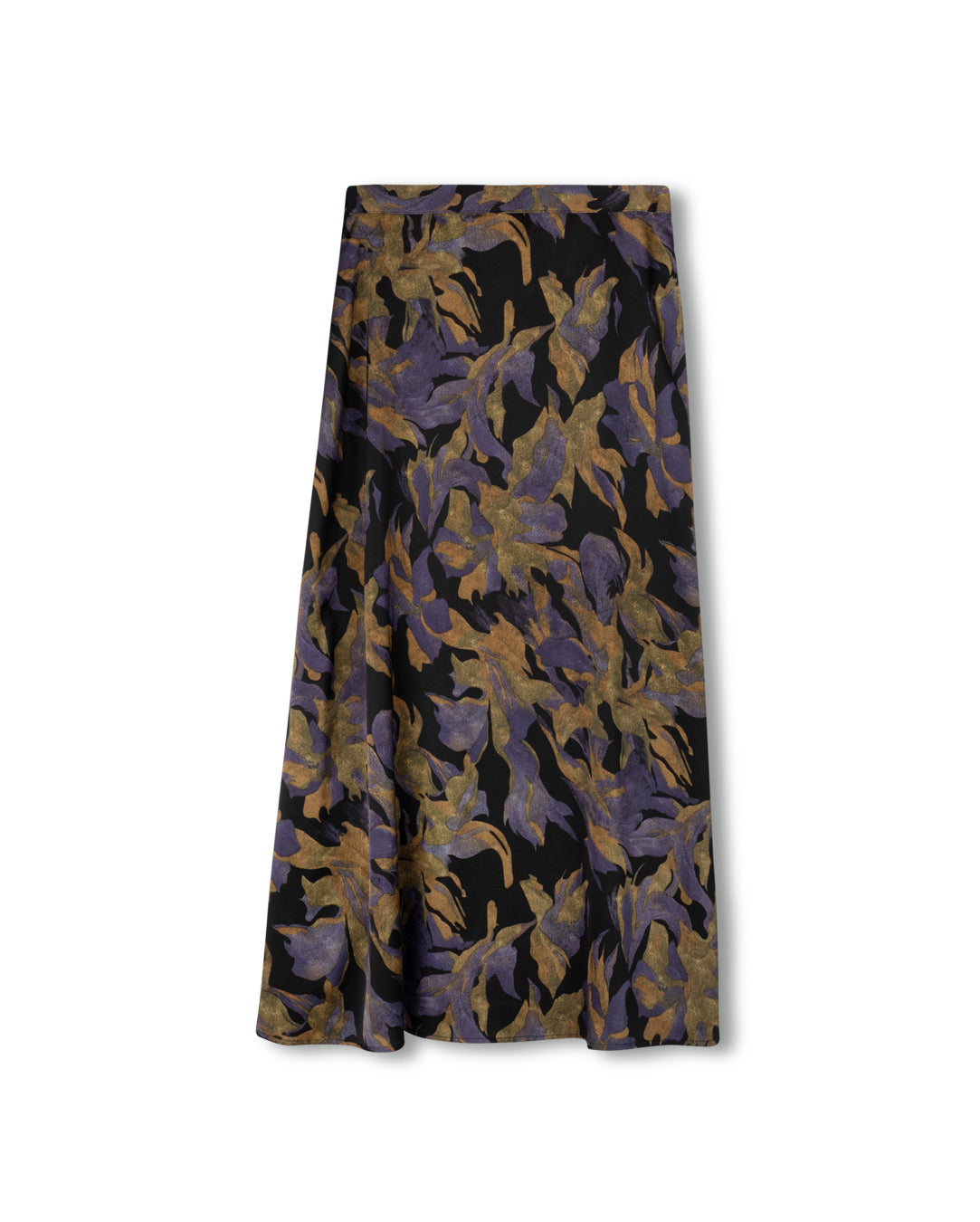 Floral Silk Skirt W-23097