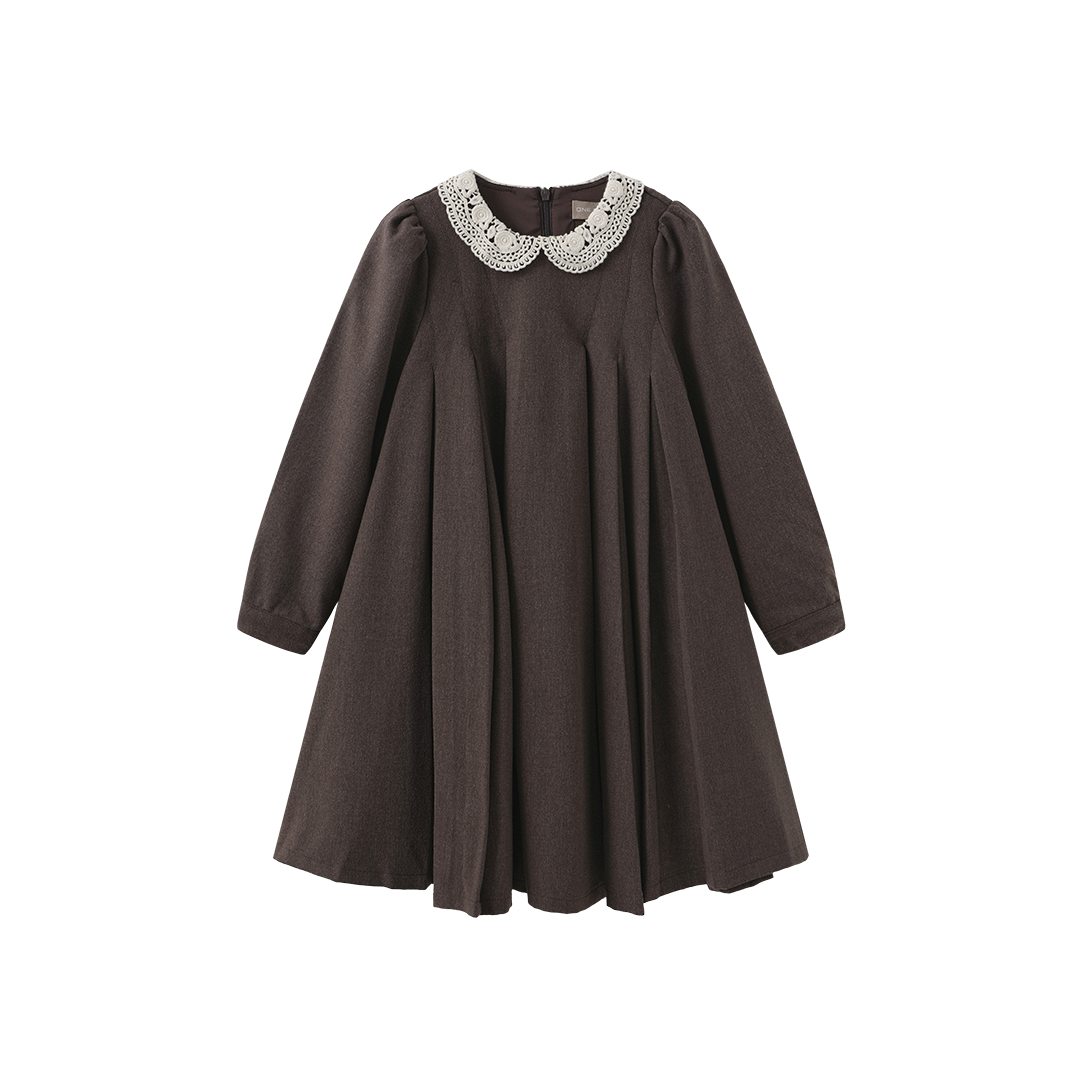 Hilton Wool Pleat Dress