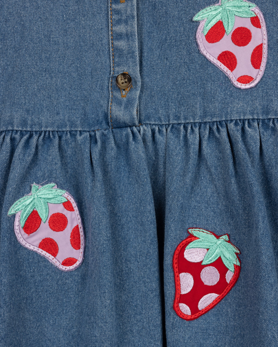 Denim Applique Dress