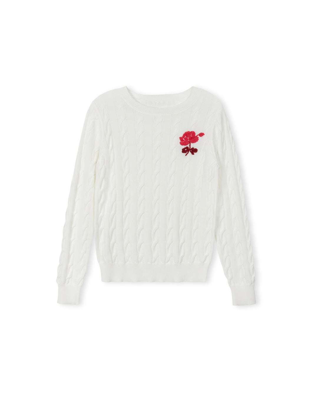 Relay Knit Embroidered Sweater