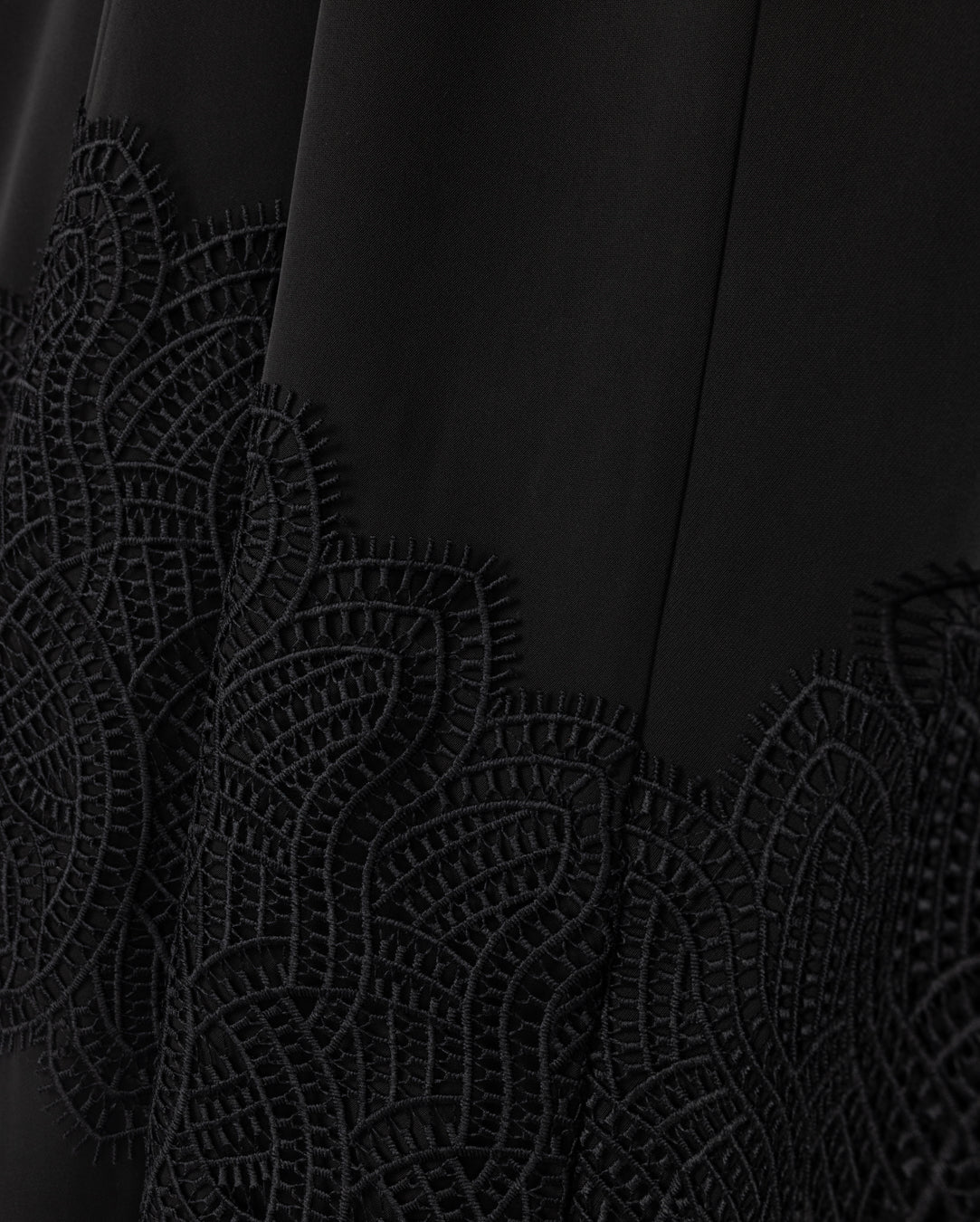 Lace Insert Circle Skirt W-21958