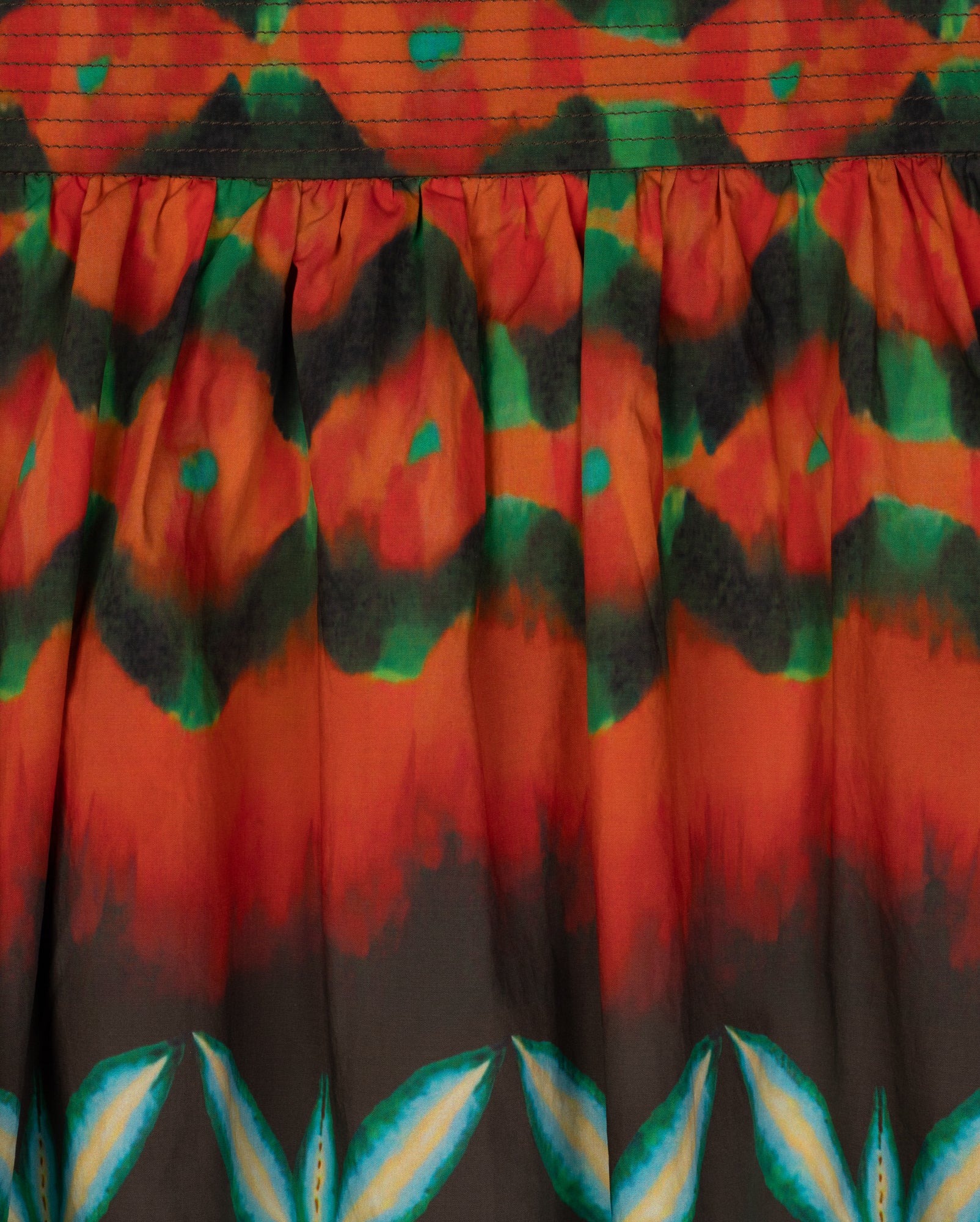 Printed Cotton Maxi Skirt