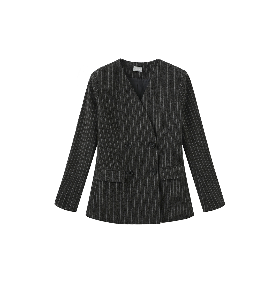 Albert Pinstripe Wool Blazer