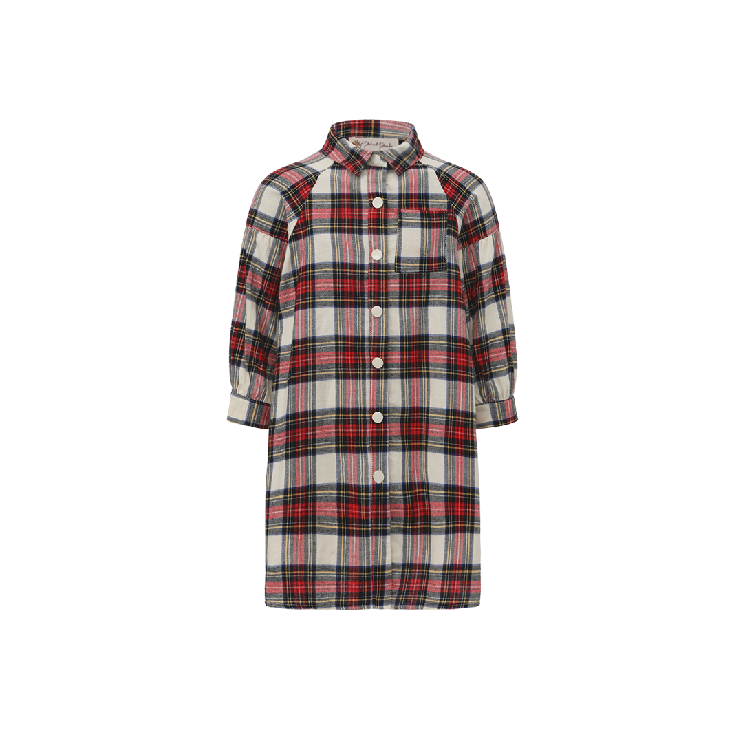 Fenny Plaid Shirt Dress