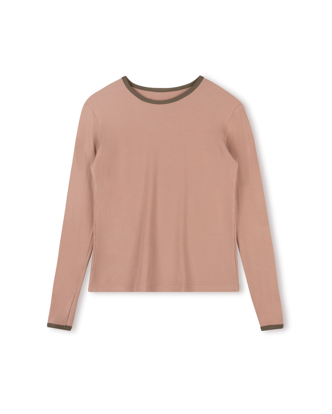 Trimmed Ribbed Tee W-18283