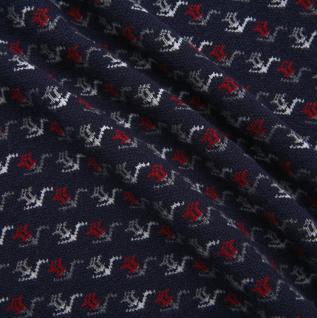 Bella Detail Print Knit Sweater