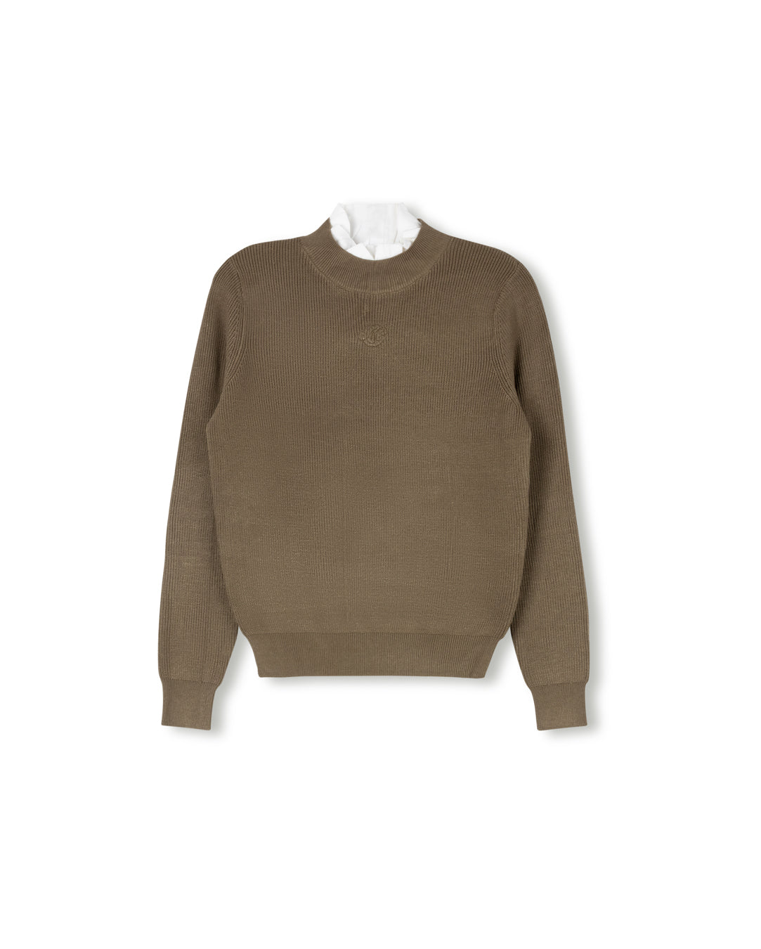 Marley Ruffle Knit Mock Neck