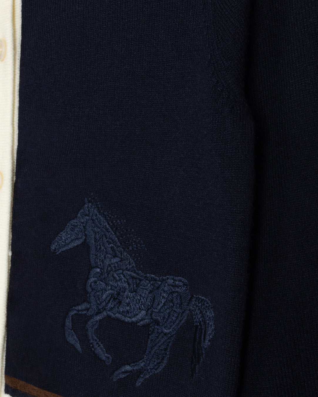 Horse Embroidered Cardigan C-21877