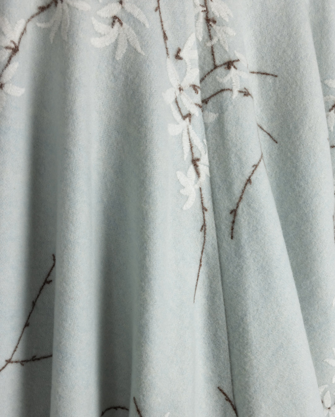 Wool Floral Circle Skirt