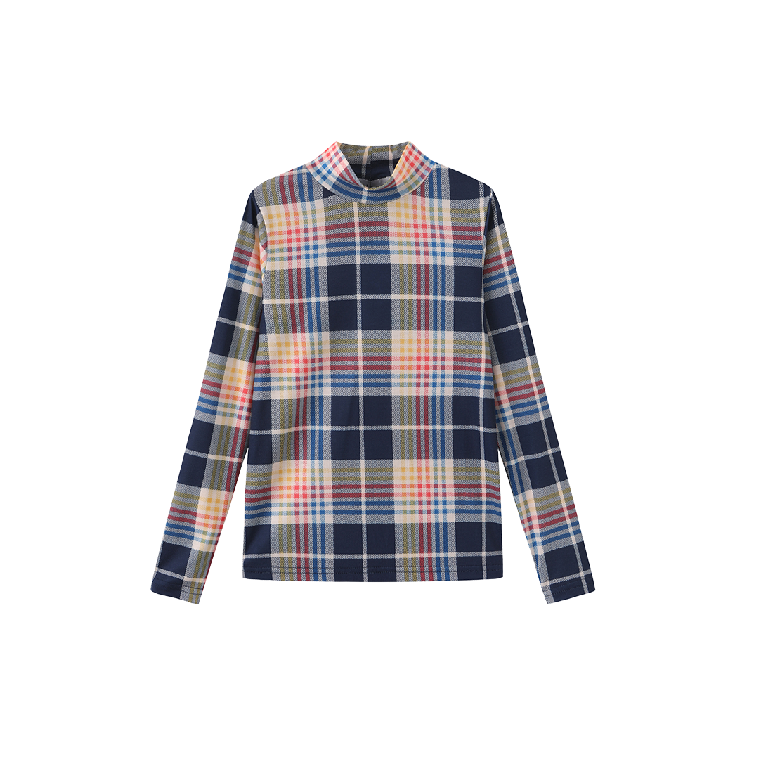 Printed Layering Mock Neck