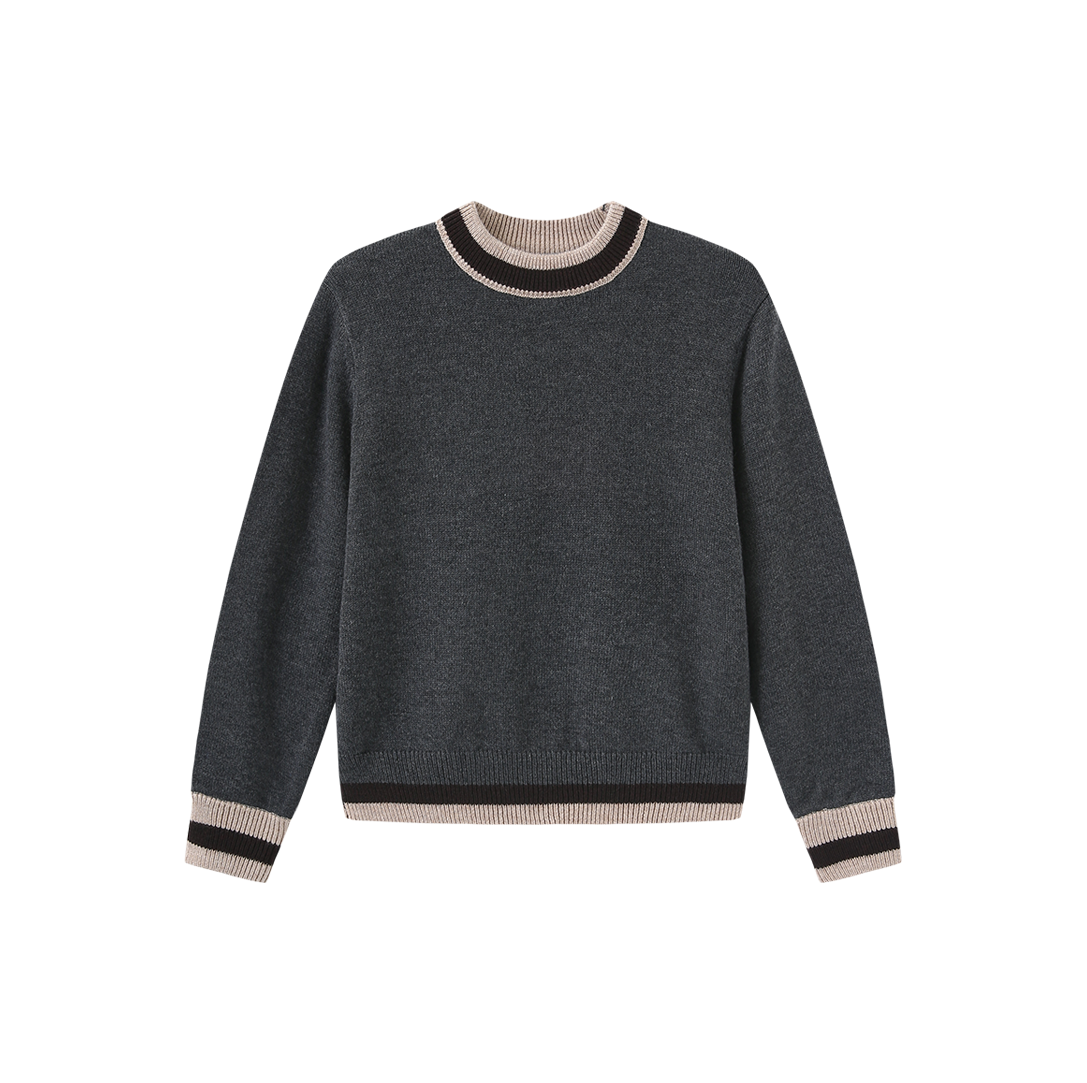 Striped Trim Sweater