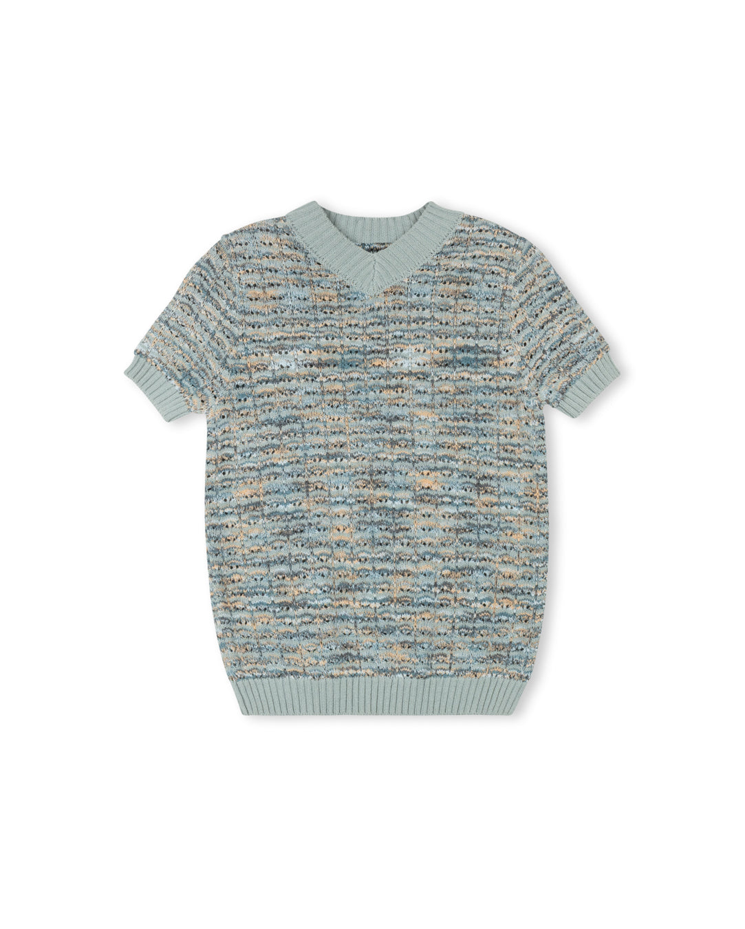 Tip Marled Knit Sweater