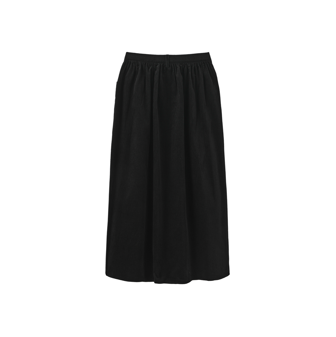 Corduroy Pocket Midi Skirt
