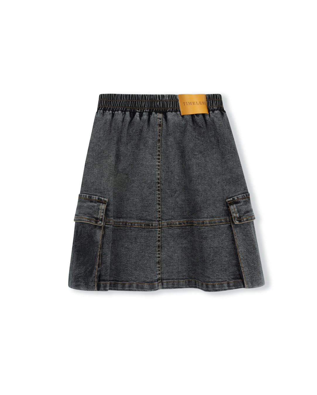 Chime Denim Cargo A-line Skirt