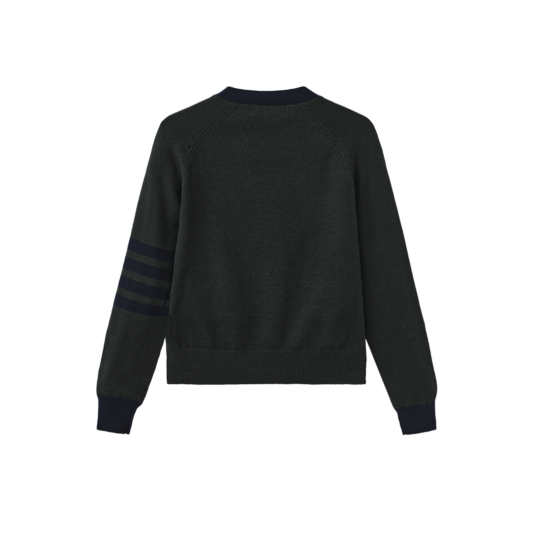 Crest Stripe Cardigan