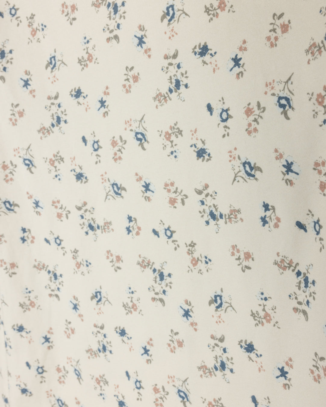 Quilted Floral Print Turtleneck