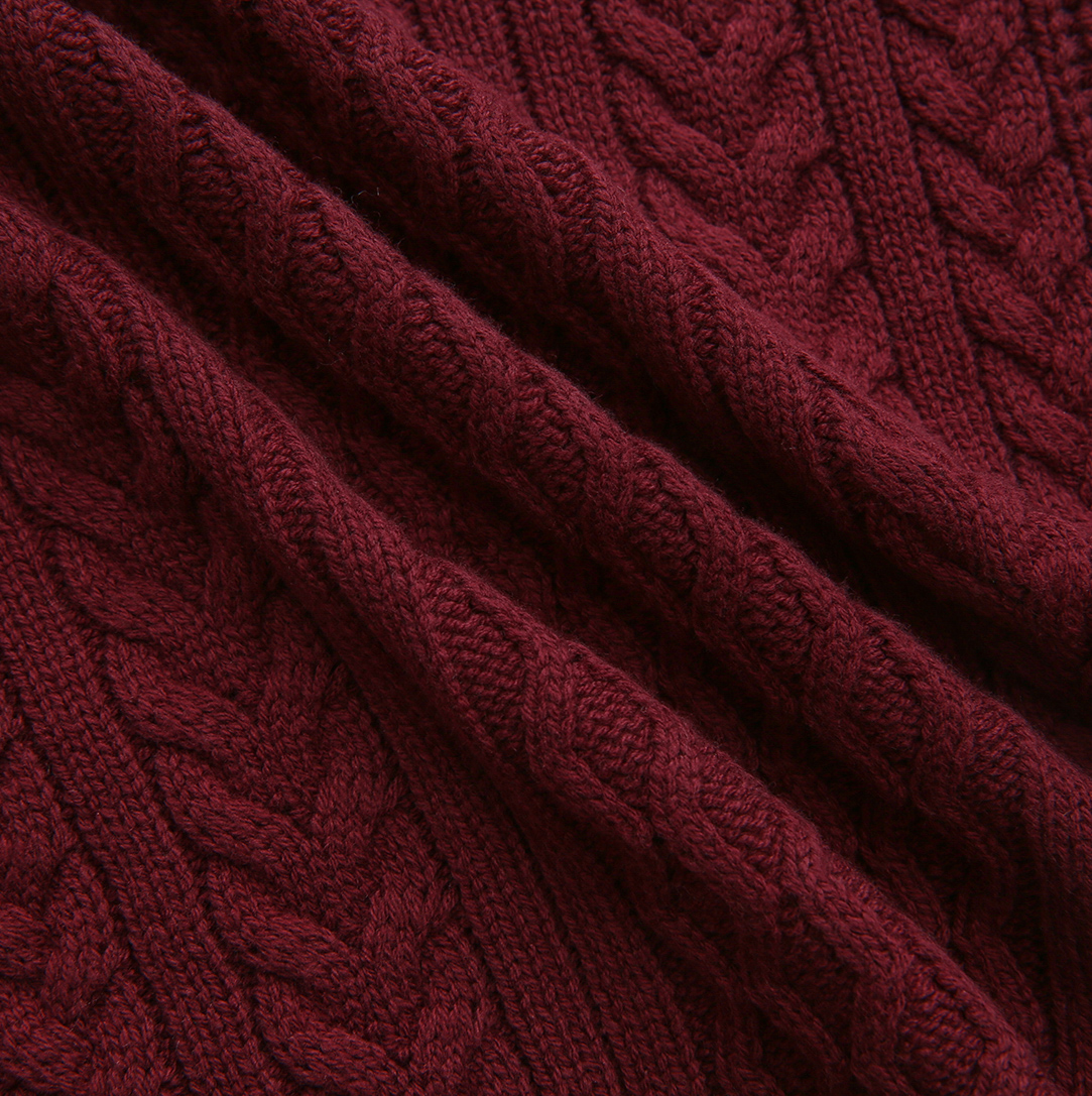 Button Down Cable Knit Vest